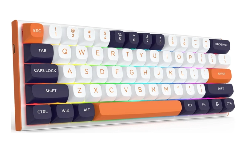 TECLADO REDRAGON FIDD K683 MECANICO RGB 60% BLANCO - 2