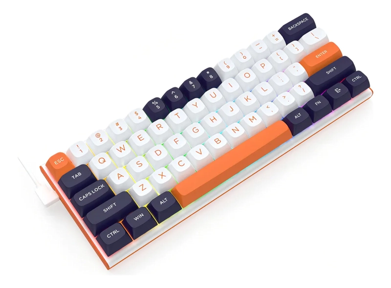 TECLADO REDRAGON FIDD K683 MECANICO RGB 60% BLANCO - 4