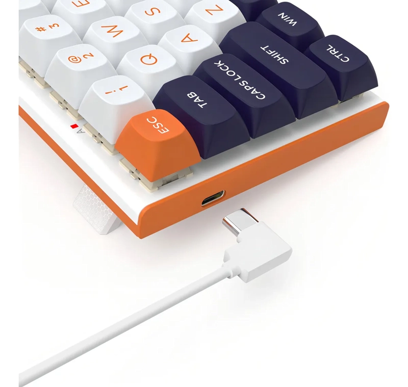 TECLADO REDRAGON FIDD K683 MECANICO RGB 60% BLANCO - 6