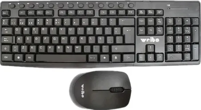 TECLADO Y MOUSE WEIBO NUME RICO INALAMBRICO 2.4GHZ - 3
