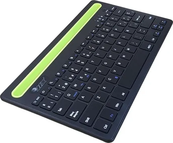 TECLADO RECARGABLE BLUETOOTH SOPORTE TABLET CELULAR - 1