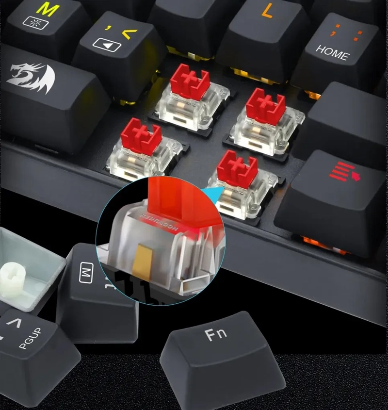 PACK 10 SWITCHES REDRAGON OUTEMU RED RETROILUMINADOS - 3