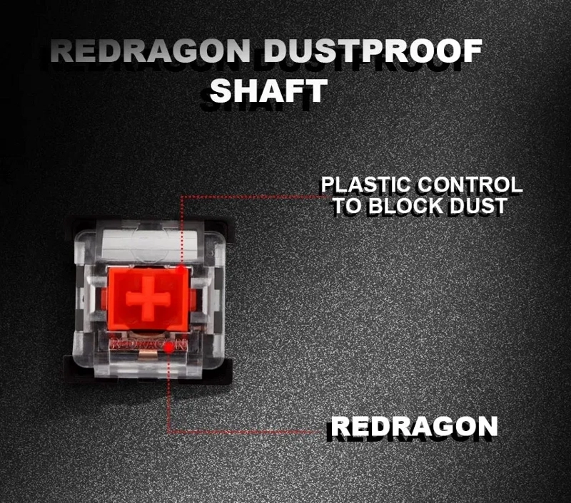 PACK 10 SWITCHES REDRAGON OUTEMU RED RETROILUMINADOS - 4