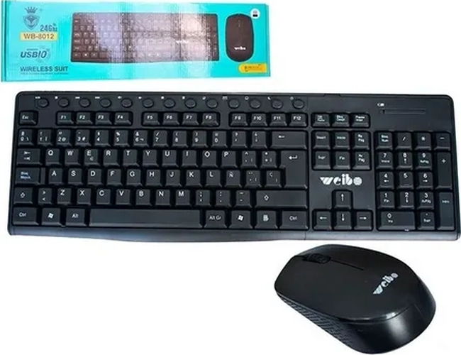 TECLADO Y MOUSE NUME RICO INALAMBRICO 2.4GHZ - 3