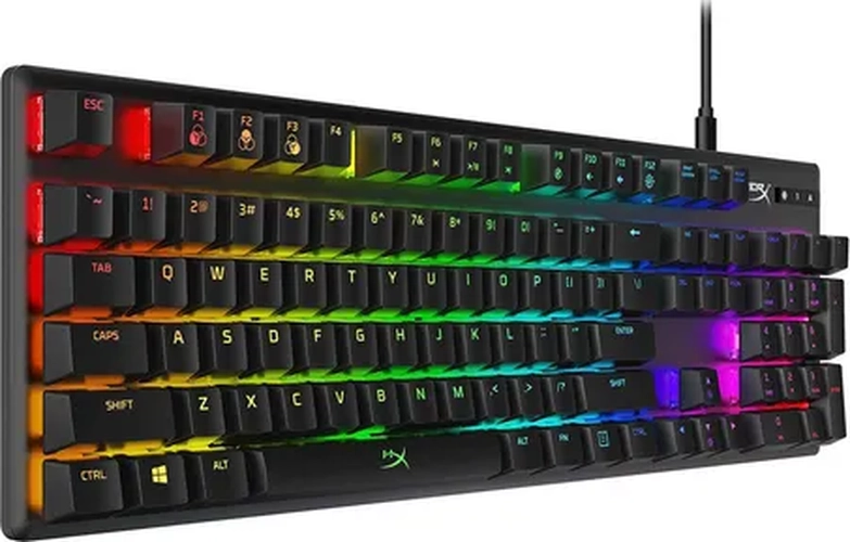 TECLADO GAMER HYPERX ALLOY ORIGINS RGB SW RED NEGRO - 2