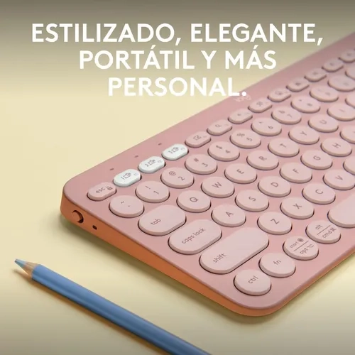 TECLADO LOGITECH PEBBLE K380S BLUETOOTH ROSADO ESPAÑOL - 7