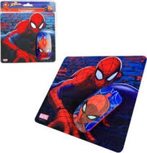 KIT MOUSE INALAMBRICO + PAD SPIDER MAN 2 ROJO - 1