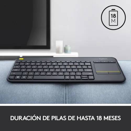 TECLADO LOGITECH K400 PLUS INALAMBRICO ESPAÑOL NEGRO - 3