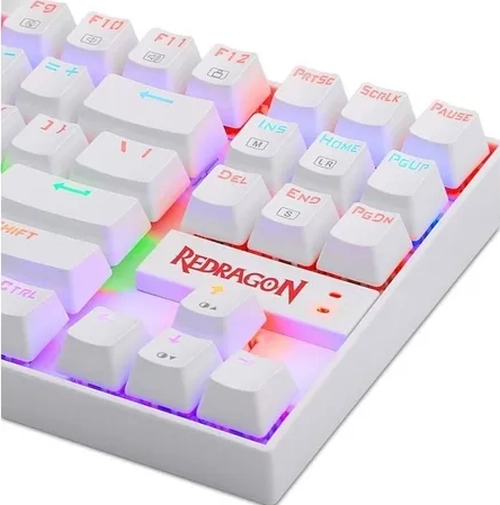 TECLADO REDRAGON KUMARA K552 RAINBOW BLANCO ESPAÑOL - 1