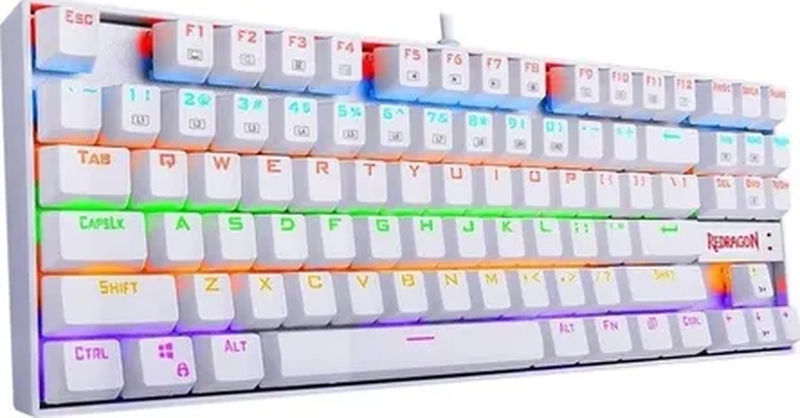 TECLADO REDRAGON KUMARA K552 RAINBOW BLANCO ESPAÑOL - 7
