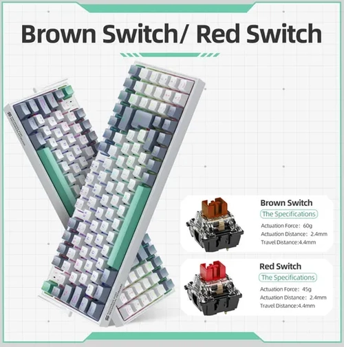 TECLADO MECANICO GAMER K500 HOT SWAP RGB - 6
