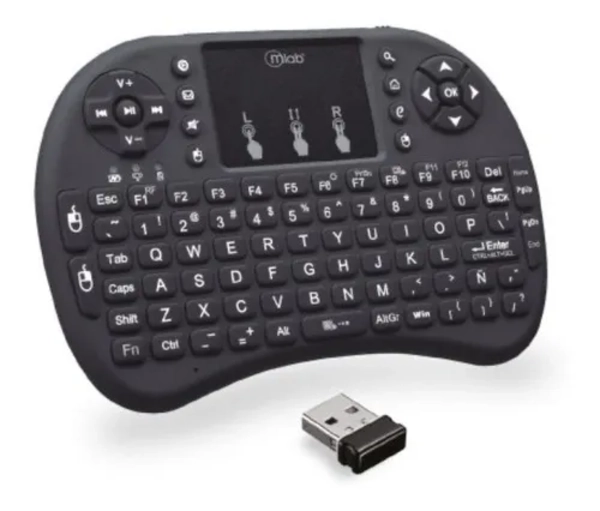 MINI TECLADO MLAB 9077 INALAMBRICO CON TOUCHPAD SMART TV - 1