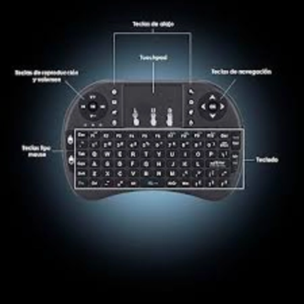 MINI TECLADO MLAB 9077 INALAMBRICO CON TOUCHPAD SMART TV - 2