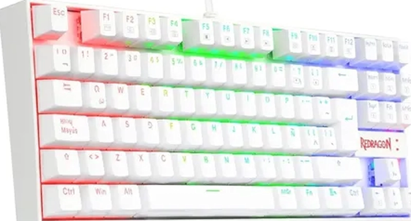 TECLADO REDRAGON KUMARA K552 RGB BLANCO ESPAÑOL - 3