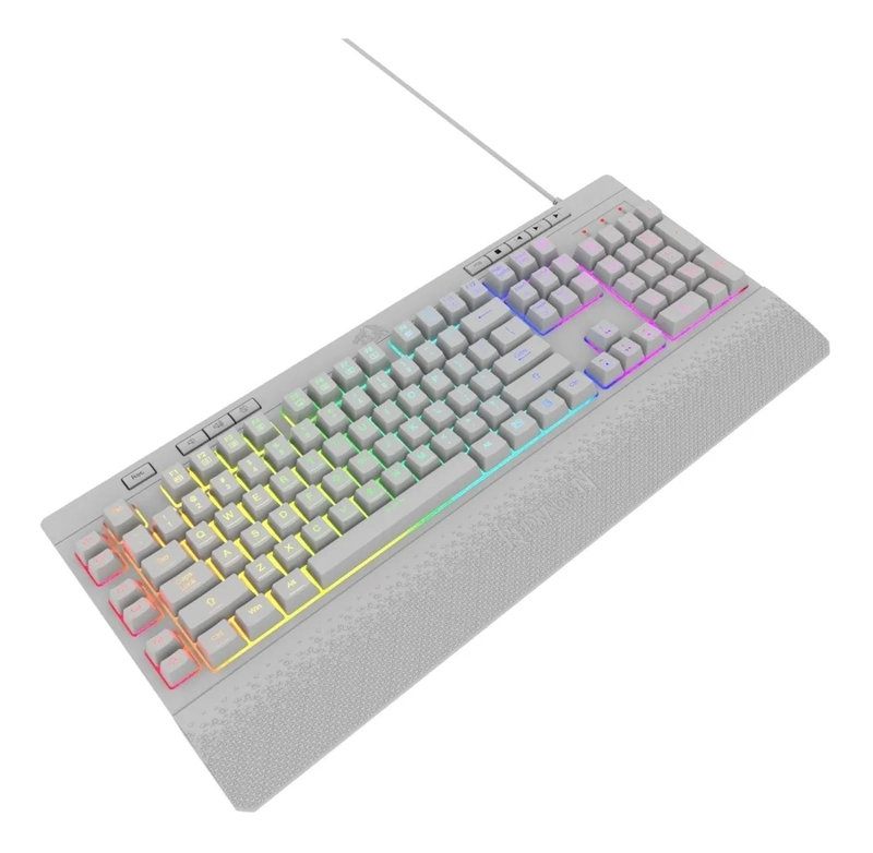 TECLADO GAMER REDRAGON SHIVA K512W RGB BLANCO - 2