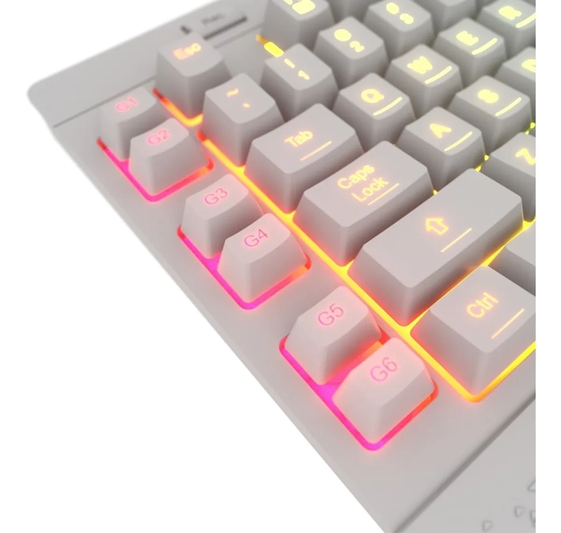 TECLADO GAMER REDRAGON SHIVA K512W RGB BLANCO - 5