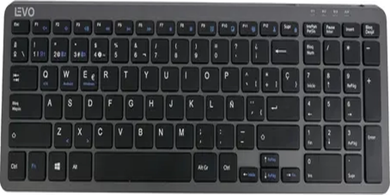 TECLADO CYGNA SLIM INALAMBRICO GRAFITO - 5