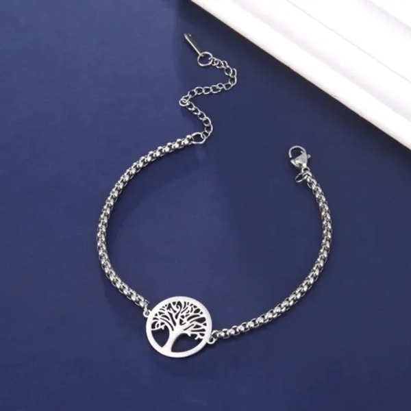 PULSERA ARBOL DE LA VIDA ACERO PLATEADO / TODOJOYAS - 2