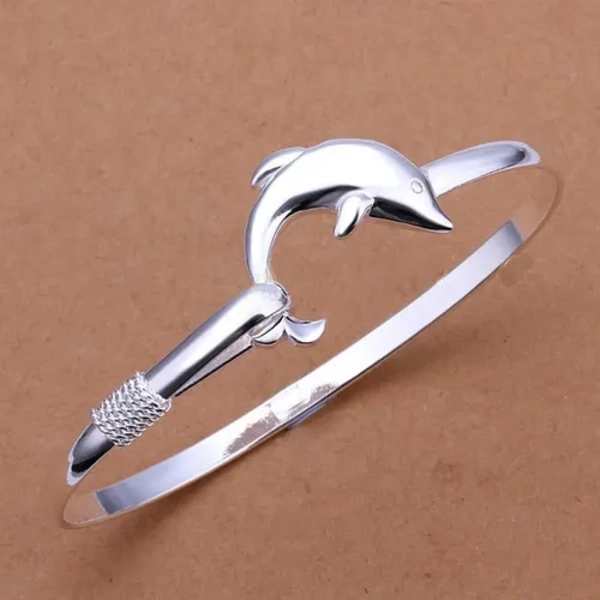 PULSERA PLATA 925 DELFIN MUJER AJUSTABLE - 3