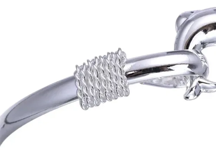 PULSERA PLATA 925 DELFIN MUJER AJUSTABLE - 4