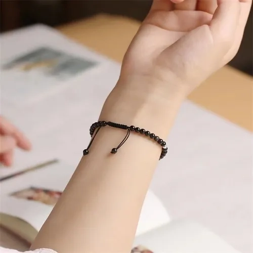 PULSERA PLATA TURMALINA NEGRA CON CAJA - 3