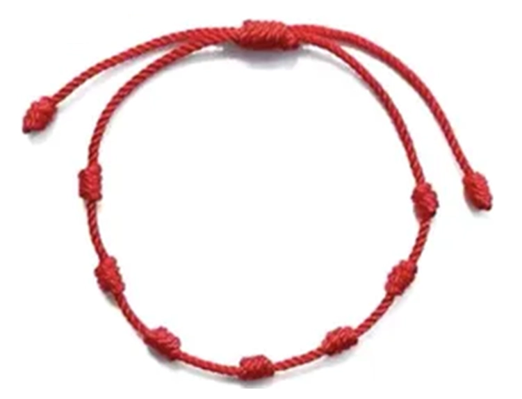 PACK 2 PULSERAS HILO ROJO 7 NUDOS PROTECCION - 1