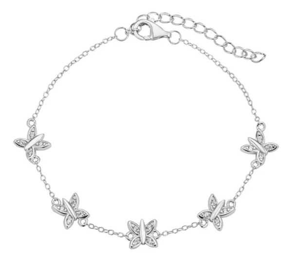 PULSERA PLATA 925 MARIPOSAS - 1