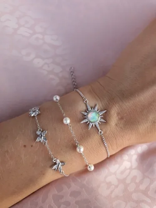 PULSERA PLATA 925 MARIPOSAS - 4