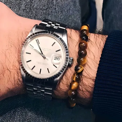 PULSERA OJO DE TIGRE NATURAL AJUSTABLE UNISEX - 5