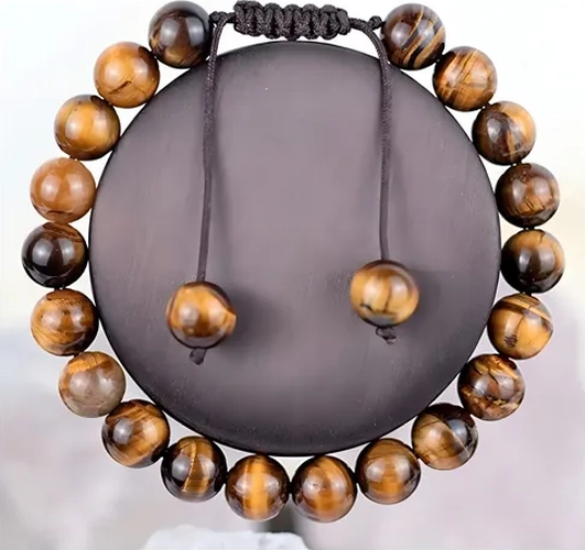 PULSERA OJO DE TIGRE NATURAL AJUSTABLE UNISEX - 7