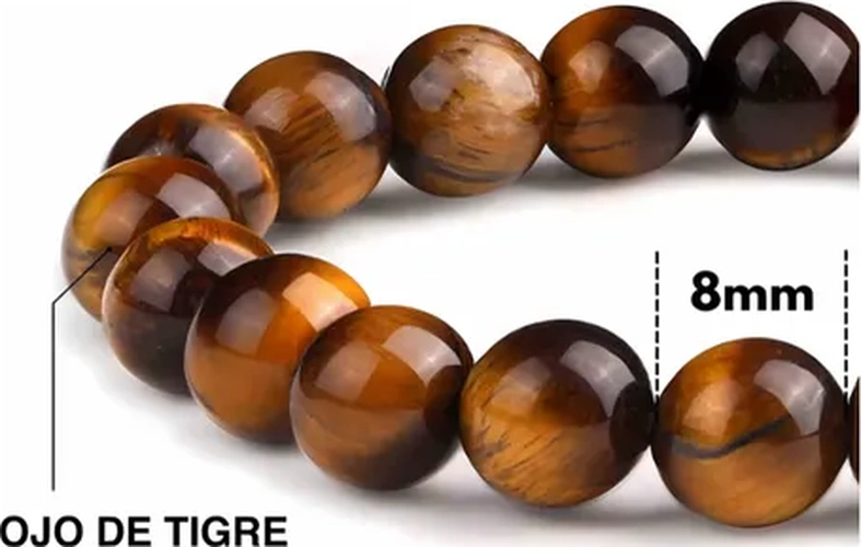 PULSERA OJO DE TIGRE NATURAL AJUSTABLE UNISEX - 8