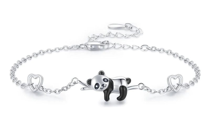 PULSERA PLATA 925 PANDA ANIMALES MUJER - 1
