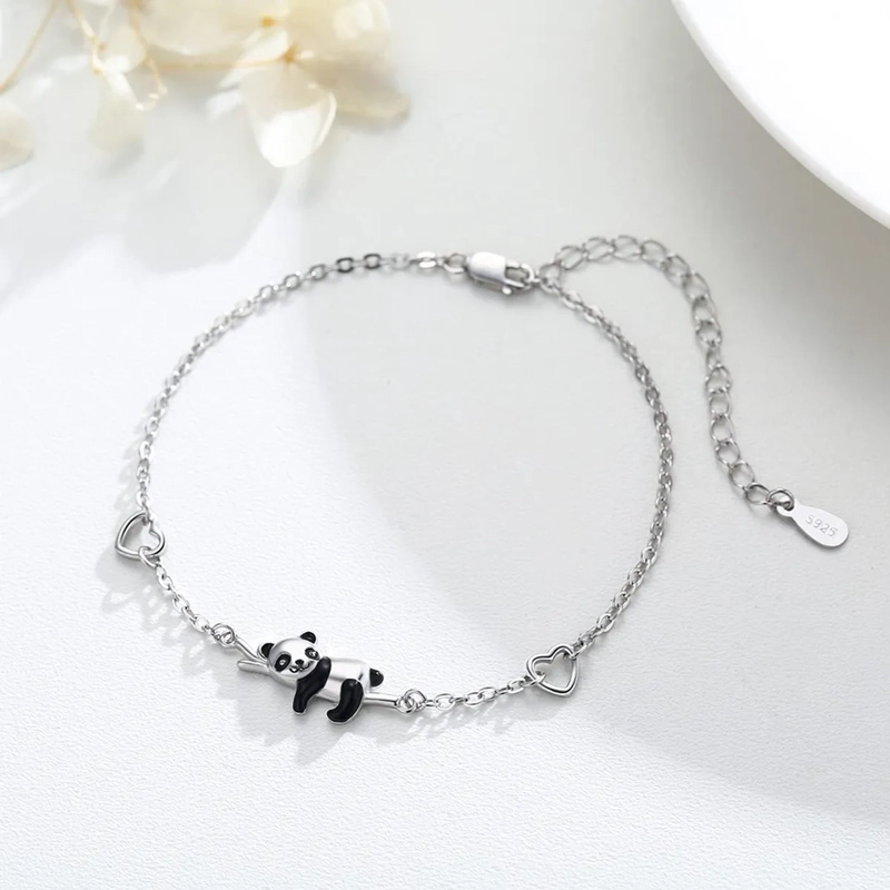PULSERA PLATA 925 PANDA ANIMALES MUJER - 2