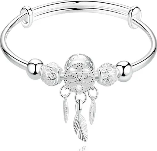 PULSERA ATRAPASUEÑOS PLATA 925 MUJER AJUSTABLE - 1