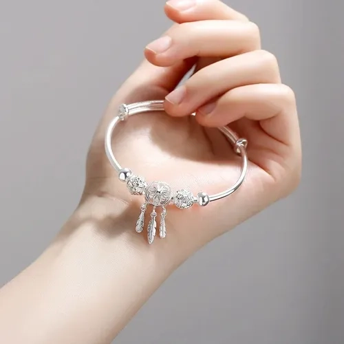 PULSERA ATRAPASUEÑOS PLATA 925 MUJER AJUSTABLE - 3