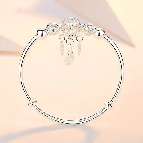 PULSERA ATRAPASUEÑOS PLATA 925 MUJER AJUSTABLE - 4