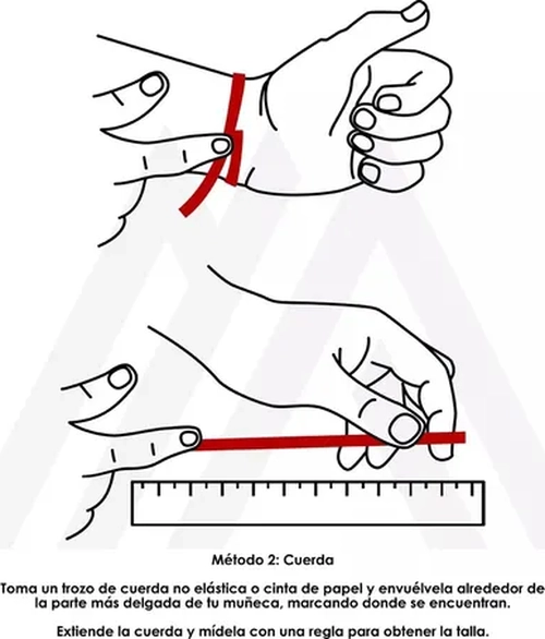 PULSERA CORDON ROJO CON ACERO AJUSTABLE - 7
