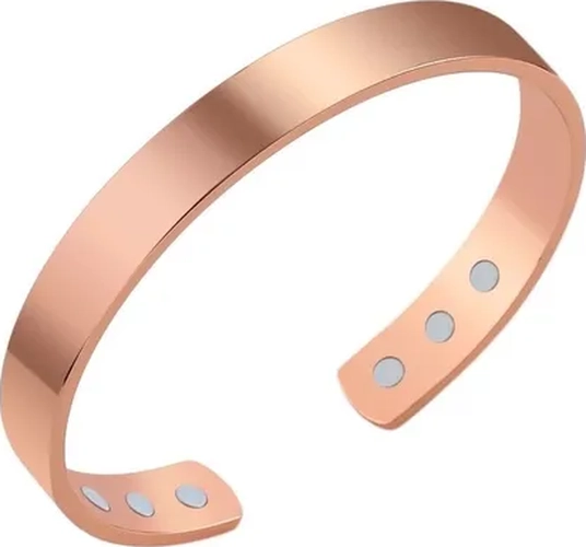 PULSERA COBRE BRAZALETE AJUSTABLE ELEGANTE - 1