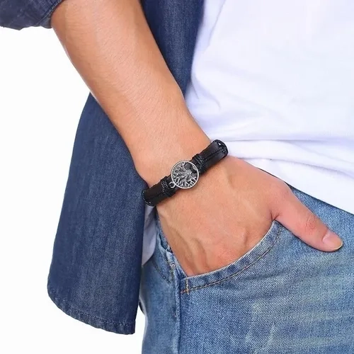 PULSERA CUERO ARBOL DE LA VIDA HOMBRE/MUJER - 3