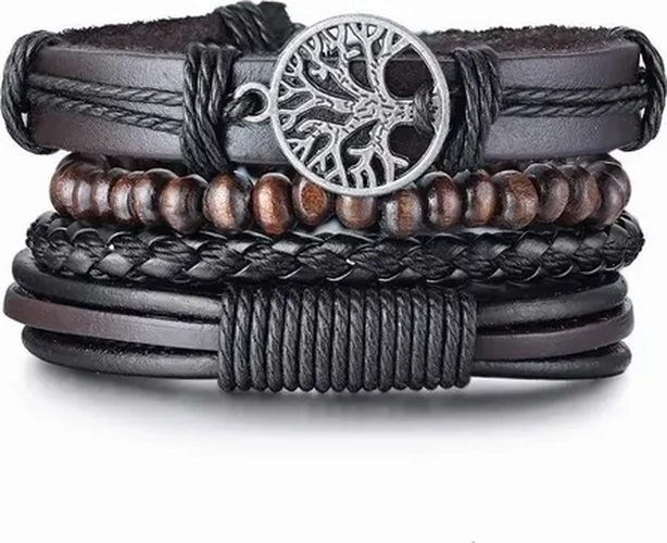 PULSERA CUERO ARBOL DE LA VIDA HOMBRE/MUJER - 6