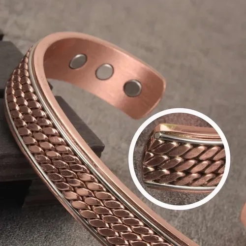 PULSERA COBRE MAGNE TICO 99% TERAPIA ARTRITIS - 8