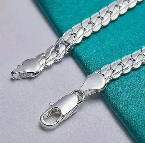 PULSERA PLATA 925 CADENA PLANA ELEGANTE - 3