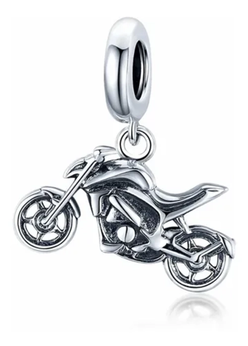 CHARM DIJE PLATA 925 COLGANTE MOTO / TODOJOYAS - 1