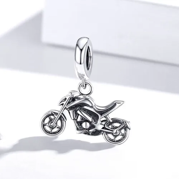 CHARM DIJE PLATA 925 COLGANTE MOTO / TODOJOYAS - 2