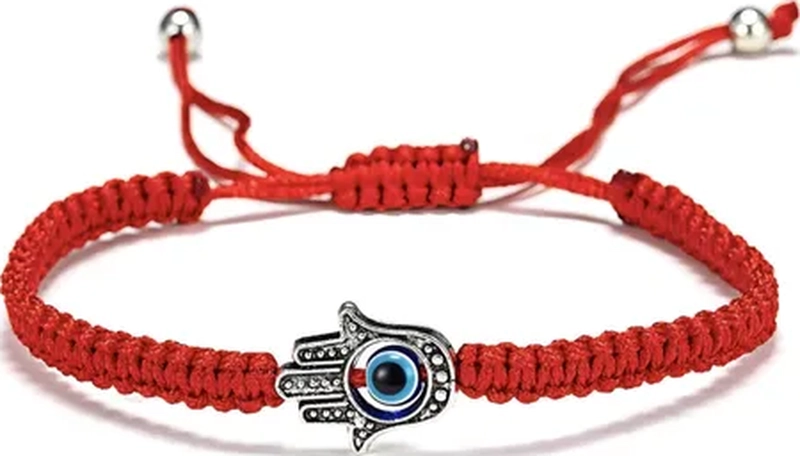 PULSERA ROJA OJO TURCO MANO FATIMA PROTECCION - 2