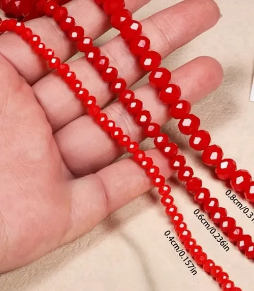 PULSERA CRISTALES ROJOS PROTECCION MALAS ENERGIAS - 5