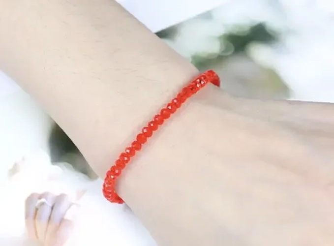 PULSERA CRISTALES ROJOS PROTECCION MALAS ENERGIAS - 6