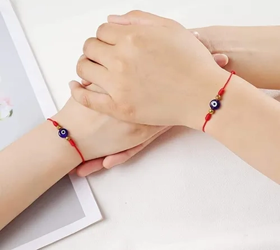 PULSERA HILO ROJO OJO TURCO PROTECCION - 2