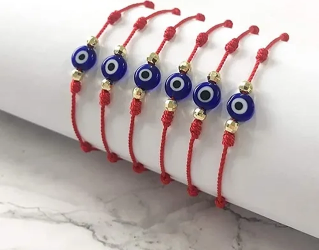 PULSERA HILO ROJO OJO TURCO PROTECCION - 3