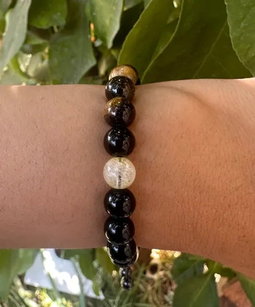 PULSERA ONIX OJO TIGRE CITRINO PROTECCION FORTUNA - 2